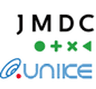 株式会社JMDC、株式会社ユニケソフトウェアリサーチのロゴ