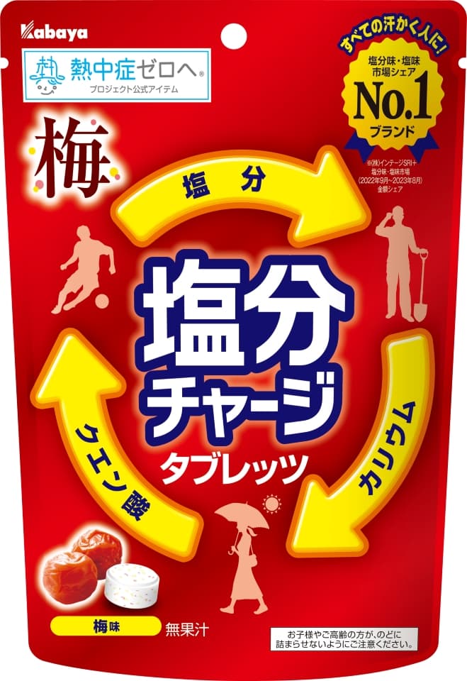 夏の体調管理に水分＋塩分チャージ！ 塩分味・塩味市場シェアNo.1ブランドに新味が登場！