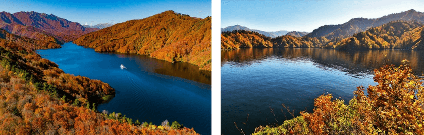 山々に挟まれた秘境に広がる紅葉の絶景に癒されて♪
魚沼市の紅葉名所5選