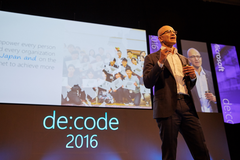 マイクロソフト コーポレーション　CEO サティア ナデラ来日