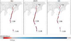 図3：受信速度マップ