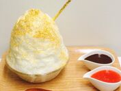 富士山天然氷でふわふわの食感「かき氷工房 雪菓」、6月28日に黄金のかき氷を発売
