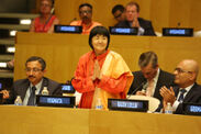 国際ヨガデーに開催された国連イベントにてヒマラヤ大聖者 ヨグマタ相川圭子が主賓としてスピーチ