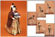 （左）茶運人形（江戸からくり）　（右）アクロバットをするピエロ（自動人形）