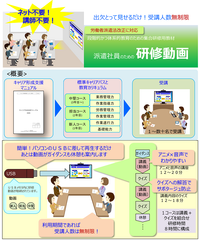 派遣社員キャリア教育に使える集合研修用の動画教材を11月10日に提供開始