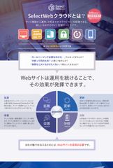 事業主向けサイト一元管理サービス　「SelectWebクラウド」サービス提供開始