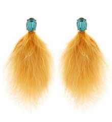 BIJOU FEATHER EARRINGS