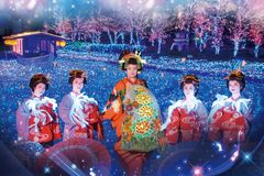 京都に花魁・江戸の“KAWAII”イルミネーションが出現！期間限定「光の華まつり」を12月23日～開催