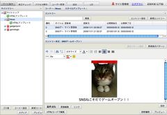 コンテンツ編集画面