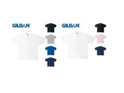 GILDAN社製　コットンカノコポロシャツ(左；男性用/右；女性用)
