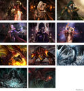 日本語版『Lord of the Dragons』キャラクターカードイメージ