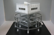 津波避難タワーの模型