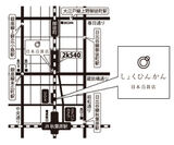 『日本百貨店　しょくひんかん』地図
