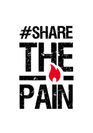 #ShareThePainキャンペーンロゴ