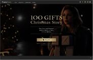 『100 GIFTS Christmas Story』トップ画面イメージ