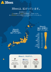 3Bees(スリービーズ)は、拡がっています(3Bees利用状況)