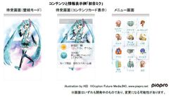 コンテンツと情報表示例「初音ミク」