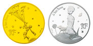 200ユーロ金貨(王子さまの旅立ち)／10ユーロ銀貨(王子様と仲間たち)