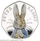 英国初！ピーターラビットがカラーで描かれた公式記念硬貨　ビアトリクス・ポター生誕150周年記念シリーズ 第2弾として発行