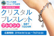 ヤシノミ洗剤リニューアル記念　オリジナル「クリスタル・ブレスレット」プレゼントキャンペーン実施