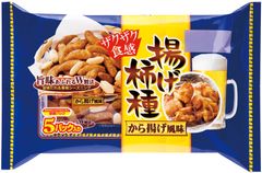 ブルボン、新食感！揚げ生地の“柿の種”「揚げ柿種から揚げ風味」2種類を4月26日(火)に新発売！