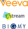 Veeva Japan株式会社、株式会社Jストリーム、株式会社ビッグエムズワイのロゴ