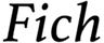 Fich株式会社のロゴ
