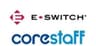 E-Switch, Inc.、コアスタッフ株式会社のロゴ