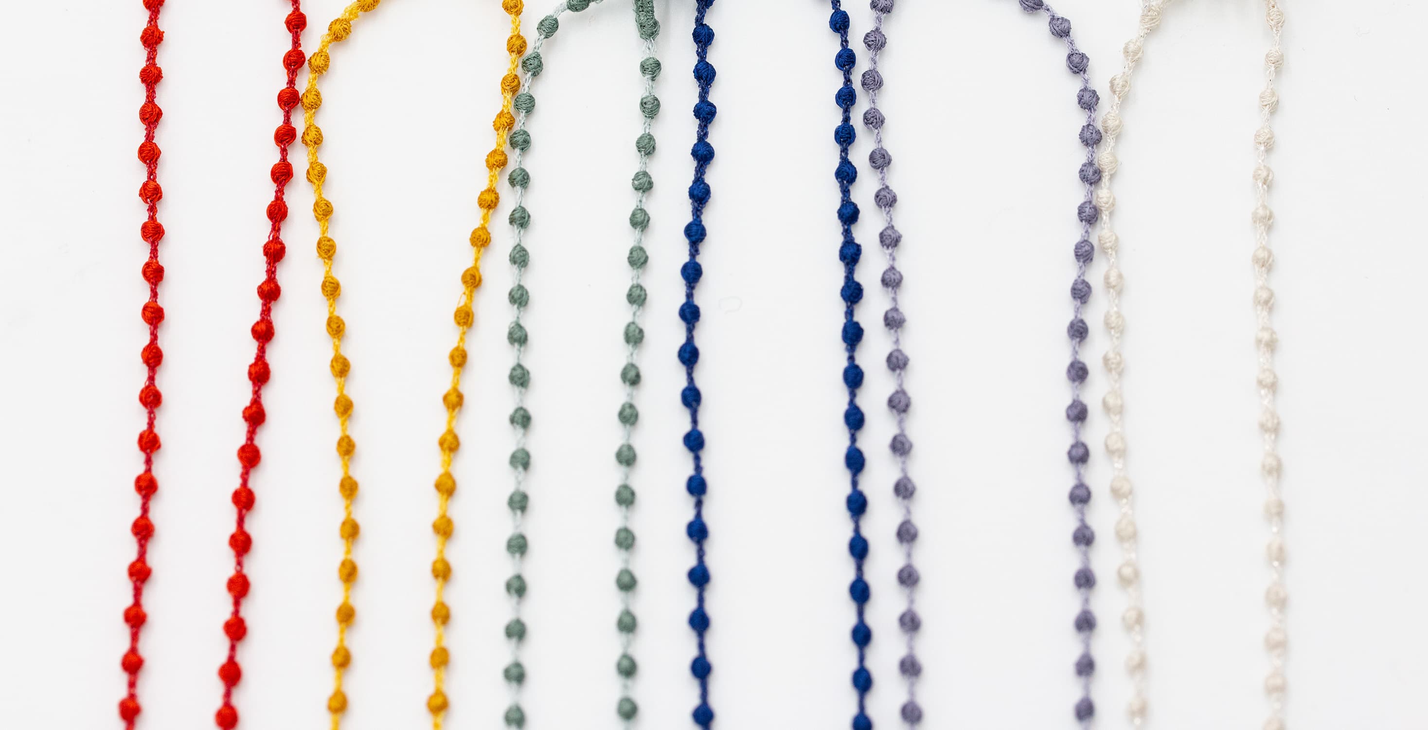 プチギフトにぴったり！老舗刺繡メーカーから、重さわずか1ｇの糸のネックレス「ナノスフィア」が発売スタート。
