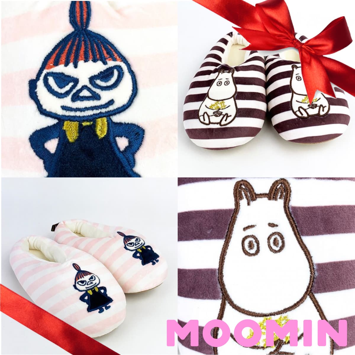 ムーミン＆リトルミィのあったかルームシューズで足元ぽかぽか♪肌触りも満点