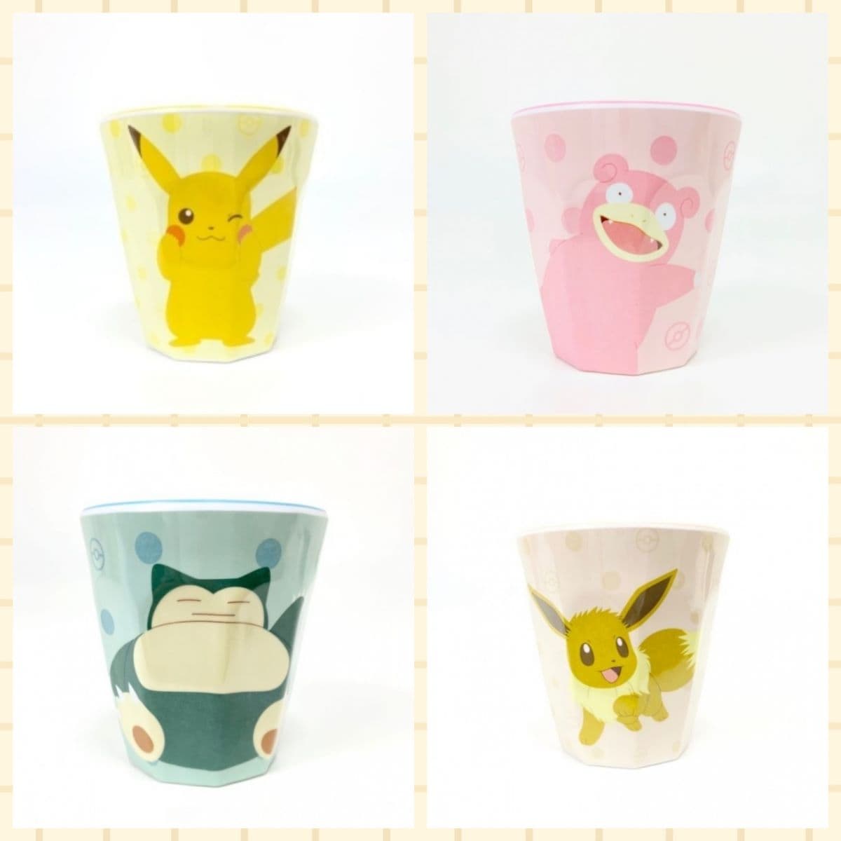 重ねて収納できる!!丈夫なポケモンのメラミンカップがとっても可愛い♥