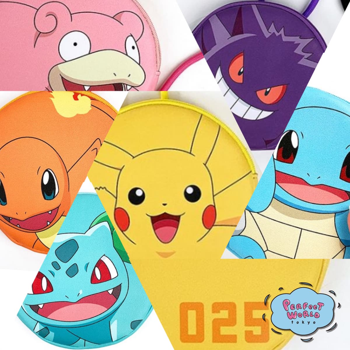 ポケモンのネックパースがカラフルに勢揃い♪久しぶりにお子さんも使えるグッズだね♫