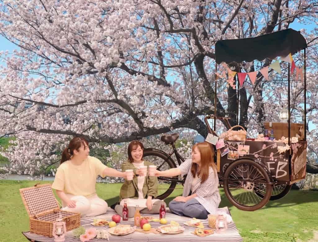 【BEB5土浦】世界初の「お花見カーゴバイク」登場｜対象期間：2021年3月20日〜4月10日