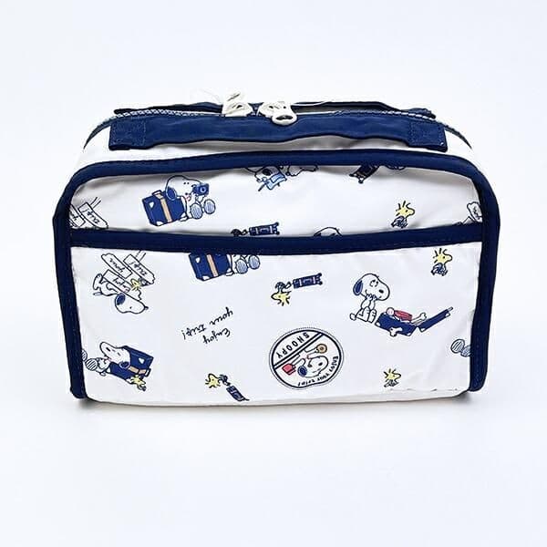 旅行の準備も楽しくなる！「スヌーピー」の仕切りたくさんマルチポーチで小物整理も完璧。