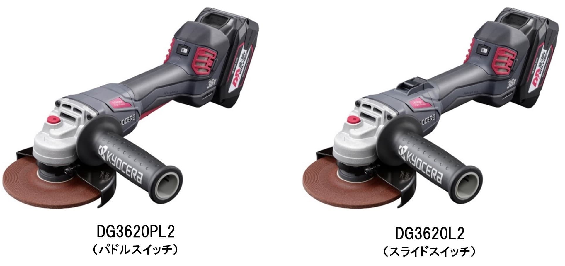 100ボルト（AC）機を超えるパワーを実現 充電式ディスクグラインダーを発売