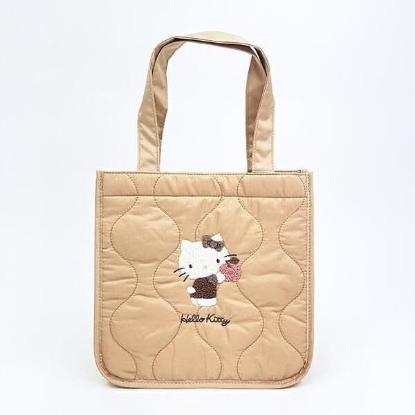 全部揃えたくなる可愛さ！ブラウンが基調のハローキティ大人向けキルティング小物
