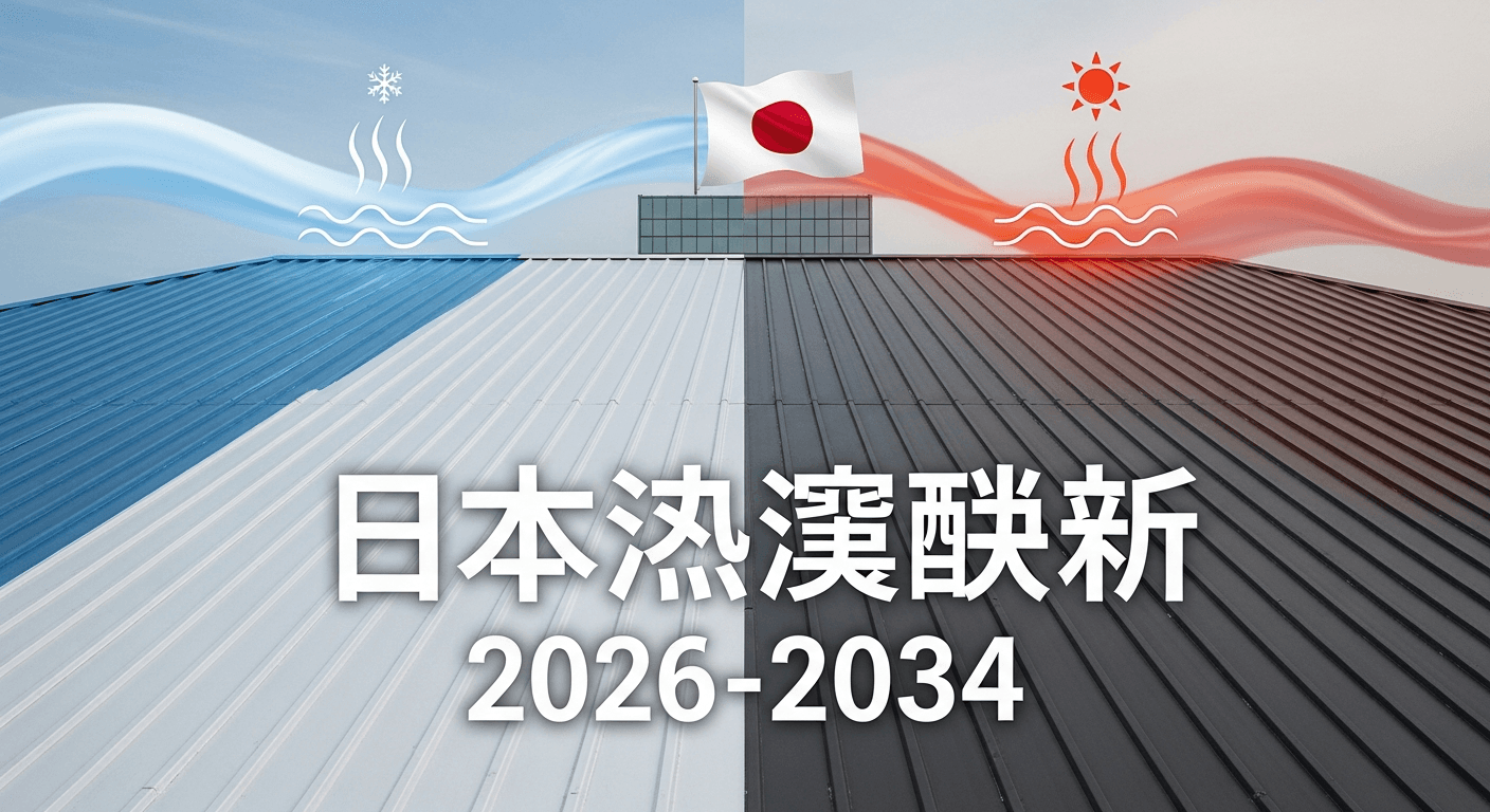 日本の熱反射屋根塗料市場は好調な見通し、2034年までに4億1339万米ドル規模へ | 年平均成長率5.59％