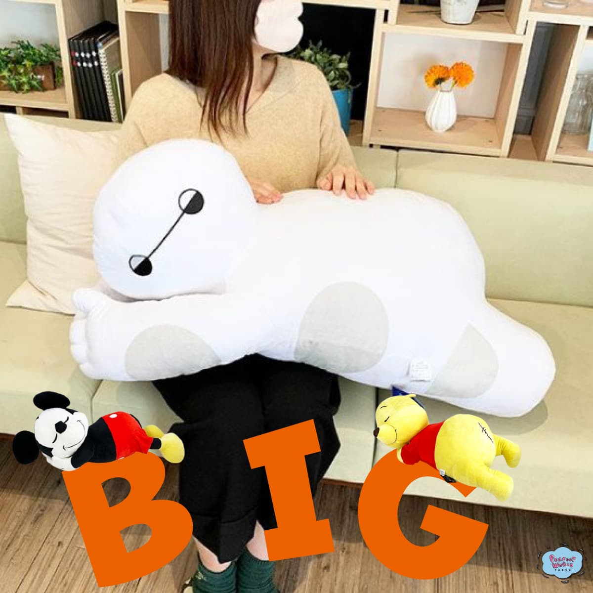 寝顔につられて安眠できそう♪ディズニーキャラのぬいぐるみみたいな添い寝枕