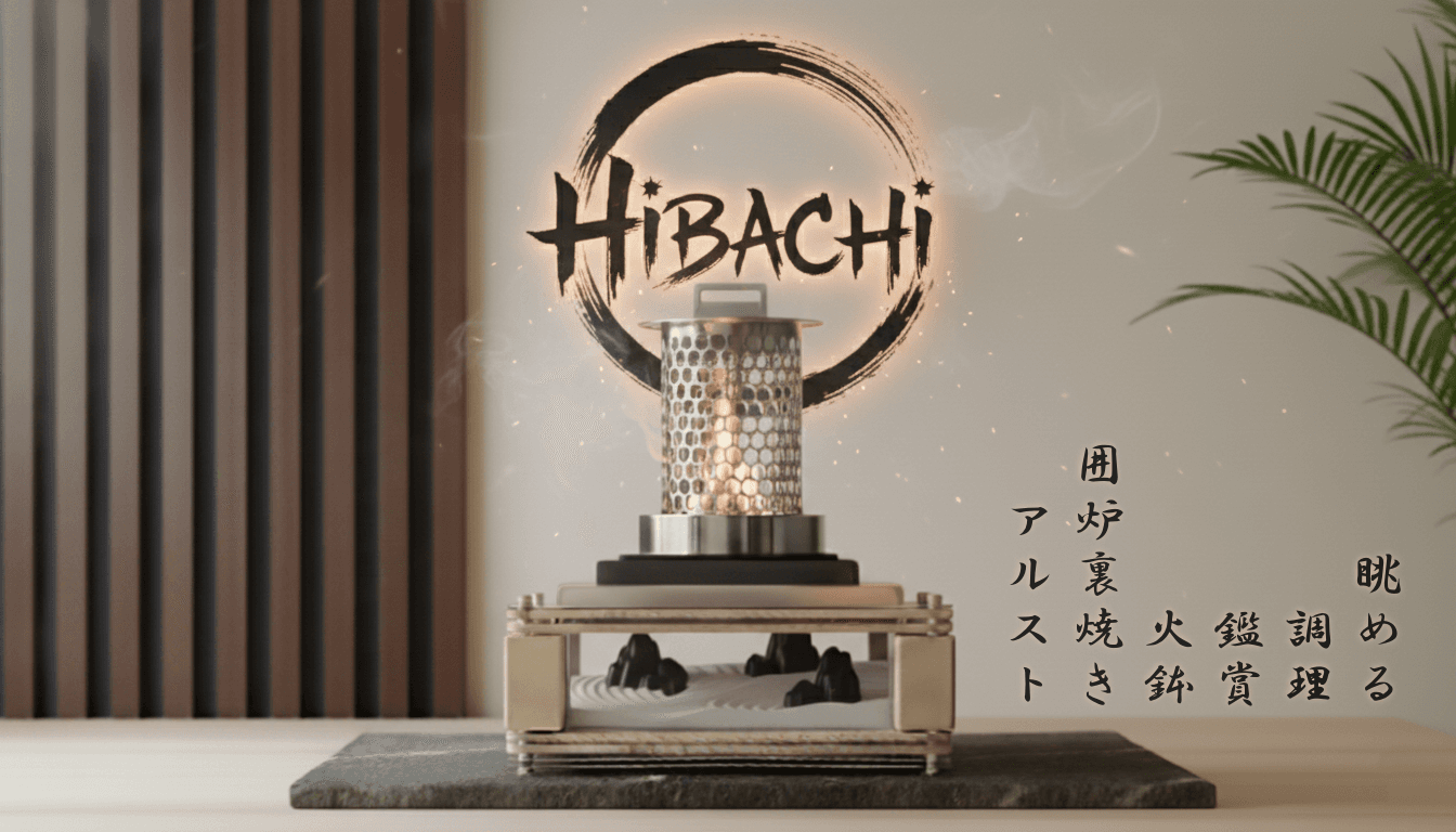 『HIBACHI』美しく燃える炎と共に、香り・音・光まで愉しむ新しい卓上火鉢体験
