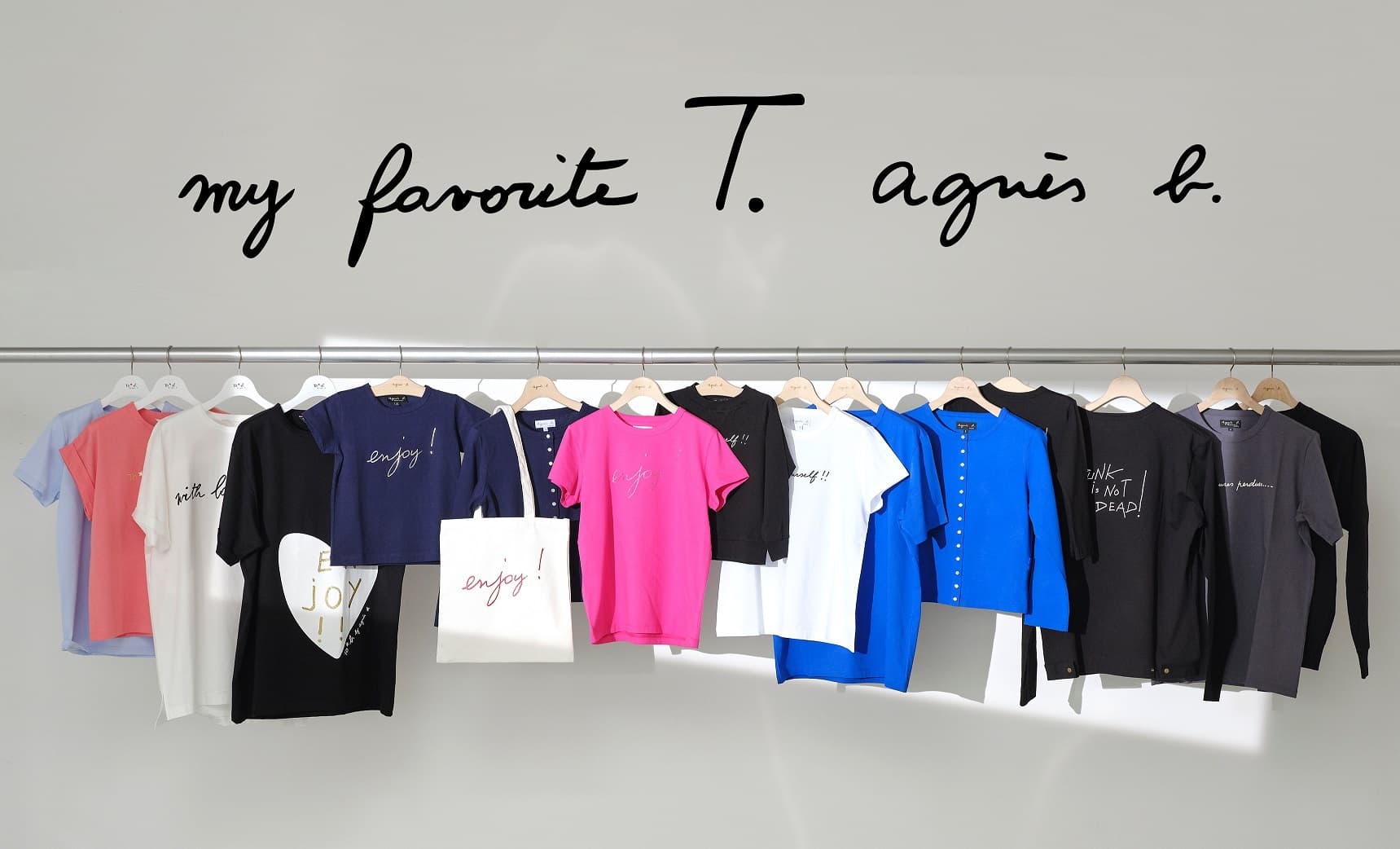 アニエスベー、多彩なモチーフで展開する「my favorite T.」　 自由なサイズチョイスで楽しめるTシャツキャンペーンを開催
