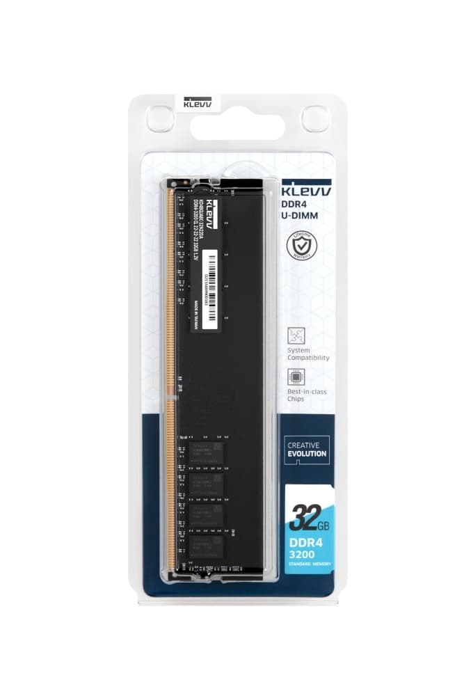 ESSENCORE KLEVV デスクトップ用PCメモリ　 DDR4 3200MHz U-DIMM 大容量帯の32GBを新発売