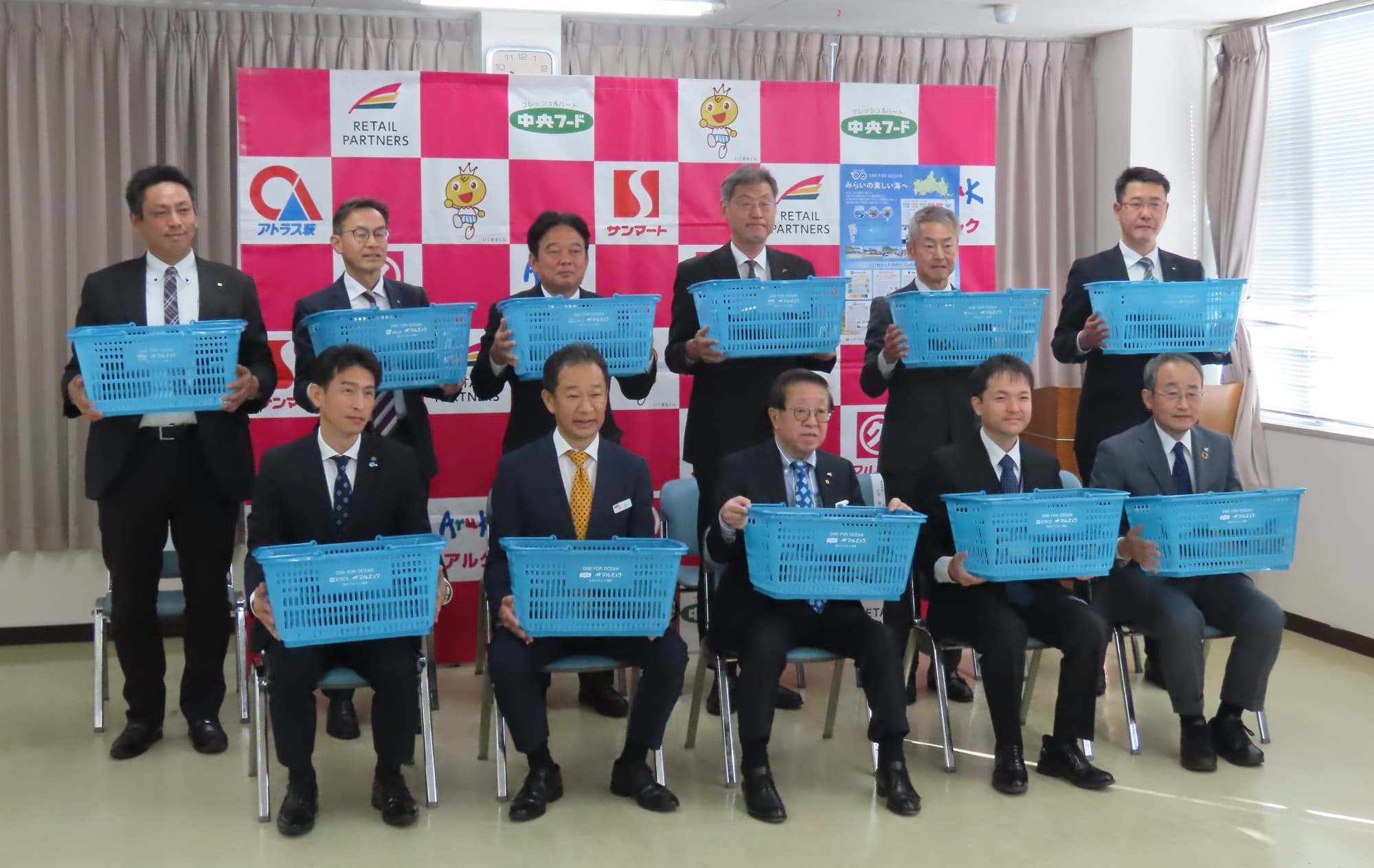 アップサイクル買い物かご 導入セレモニーを行いました