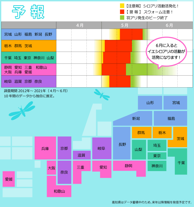 アサンテが今年も「シロアリ注意報」をホームページで公開！ 雨上がりの気温が上がった日はシロアリの羽アリに要注意