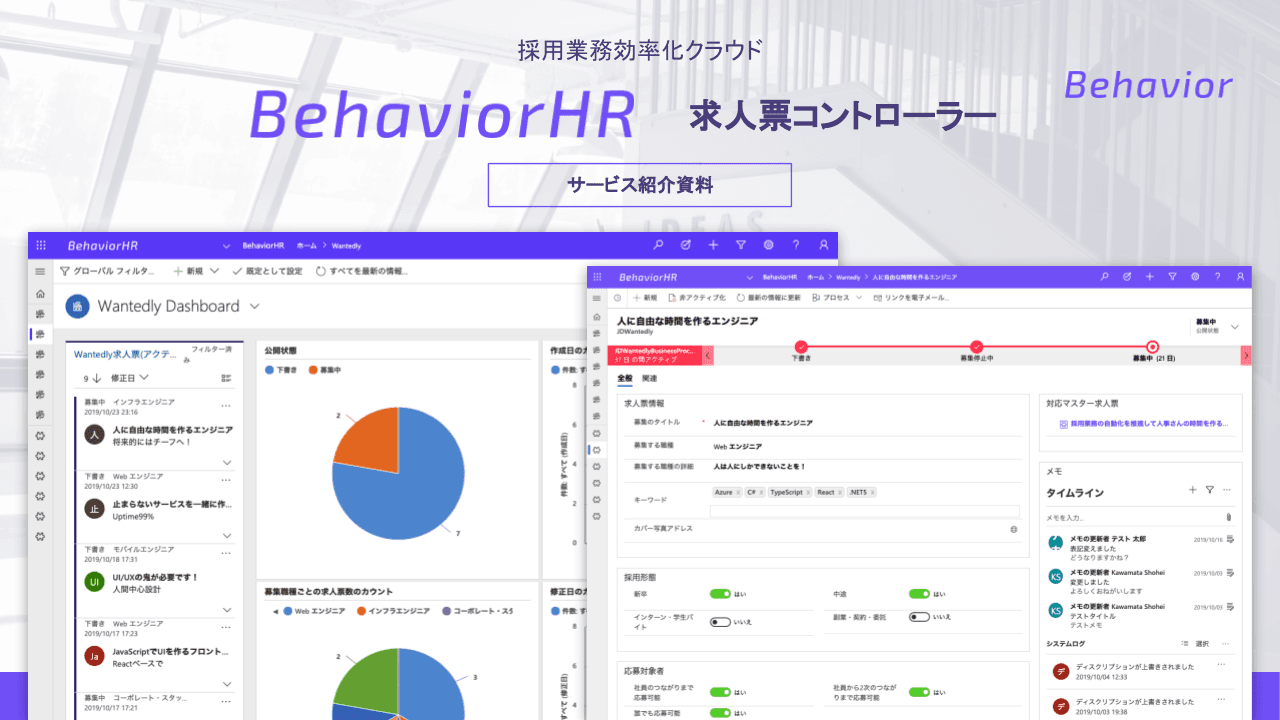 「BehaviorHR 求人票コントローラー」の対応媒体が大幅拡充 　～主要求人媒体のほとんどに対応へ～