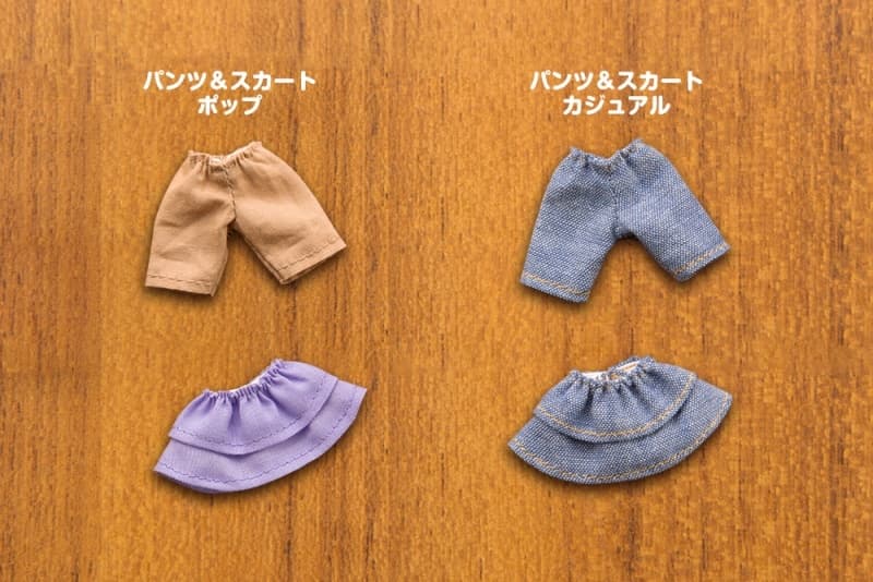 キューポッシュさいずの小さな衣装「キューポッシュコス」に オールシーズン着こなせるスカートとズボンを2枚1セットにて発売！
