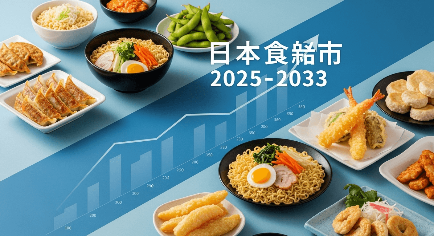 日本の冷凍食品市場規模は2033年に213億5000万米ドルに達すると予測｜年平均成長率（CAGR）3.63%で成長