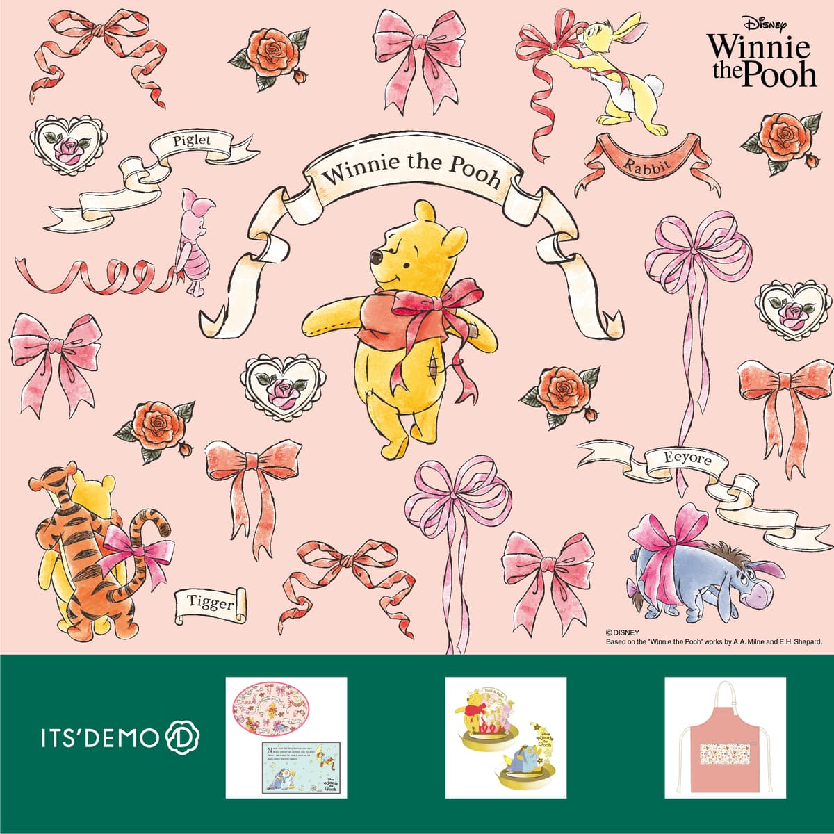 「ITS’DEMO（イッツデモ）」から発売「Winnie the Pooh」 ホリデーシーズンはプーさんと仲間たちのグッズで ！