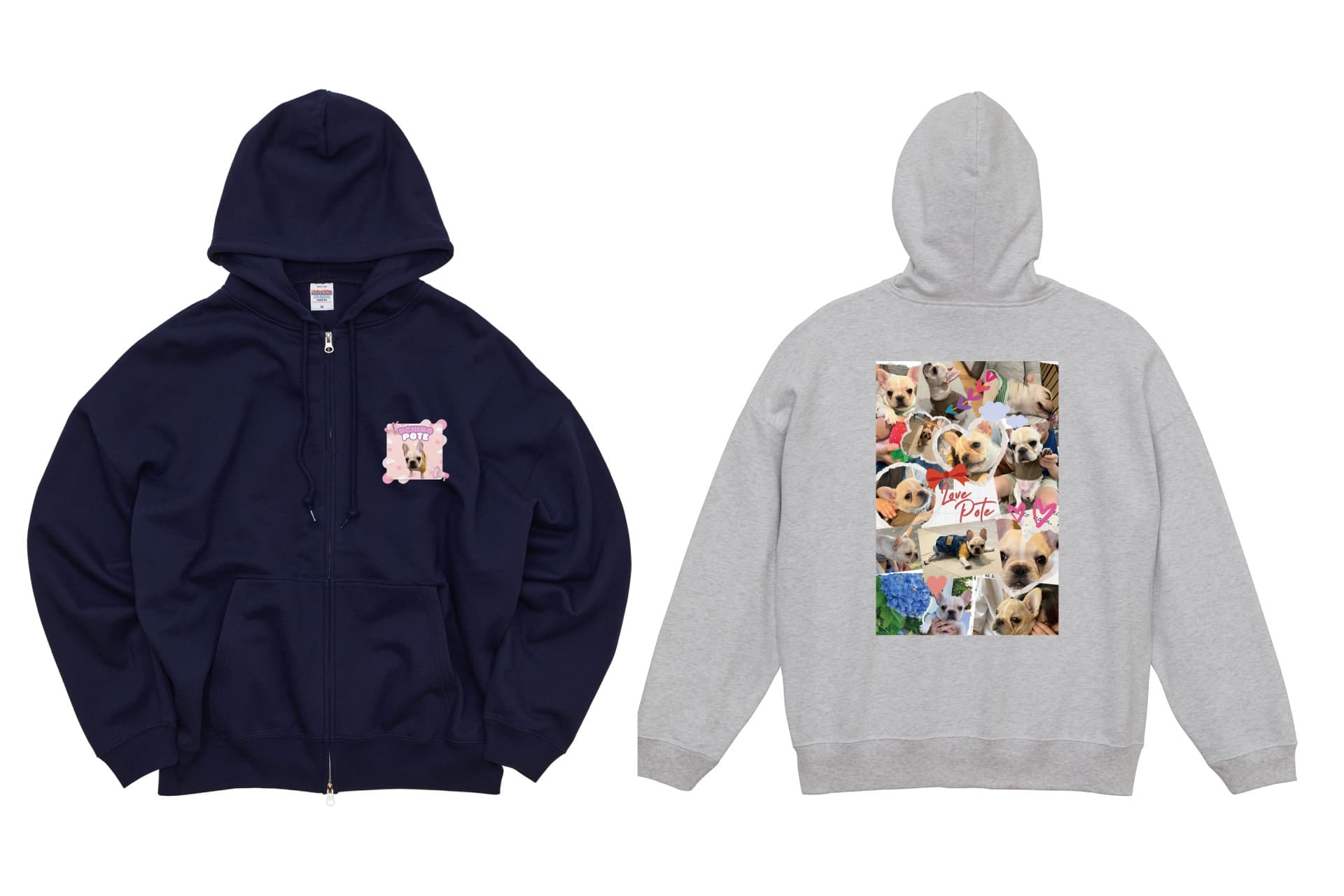 12/12(金)新発売|写真・名入れ自由のビッグシルエット裏パイル ジップパーカー ― トレンド感も抜群の完全オリジナルモデル