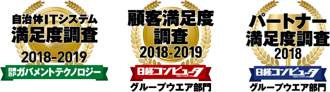 ネオジャパン、 自治体ITシステム満足度調査 グループウエア部門で第1位獲得　 顧客満足度、パートナー満足度と合わせ、同部門3冠に