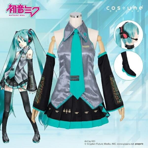 バーチャル歌姫『初音ミク』の作り方。本格的なコスプレ衣装で、バーチャルシンガープリンセスになってみない?